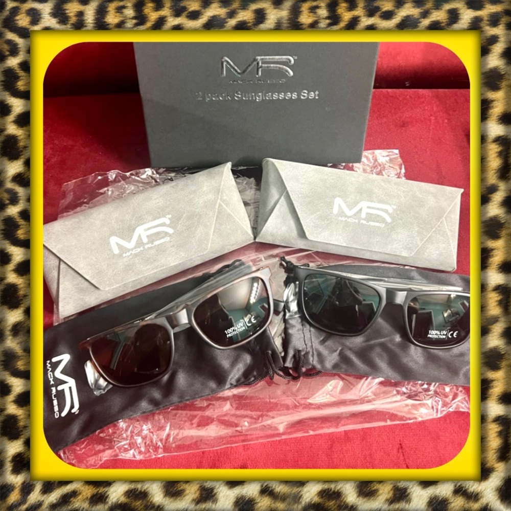 👑✅PRICE FIRM✅ MR Mack Russo 2-Pack His and Hers Sunglasses Gift Set. Brand New!